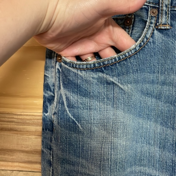 American Eagle Outfitters size 32X34 Low-rise Boot Medium Wash Soft Denim Jeans - Picture 4 of 12